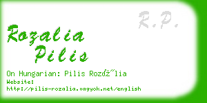 rozalia pilis business card